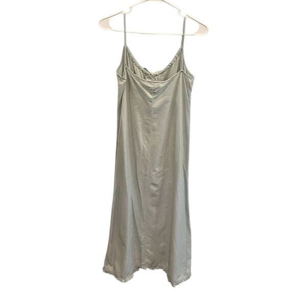 NEW Vintage Ralph Lauren Button Front Denim Maxi Dress Blue Western Country Sz 4 - Picture 4 of 5